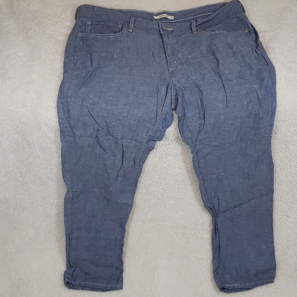 3💋for $35  Levi Boyfriend Linen Short Jeans - Picture 2 of 13